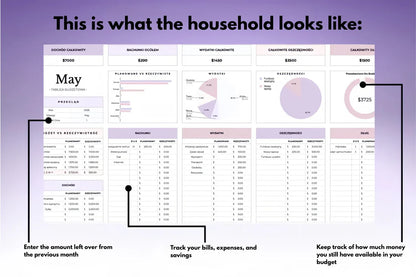 Budgeting template for Excel & Google Sheets (all currencies)